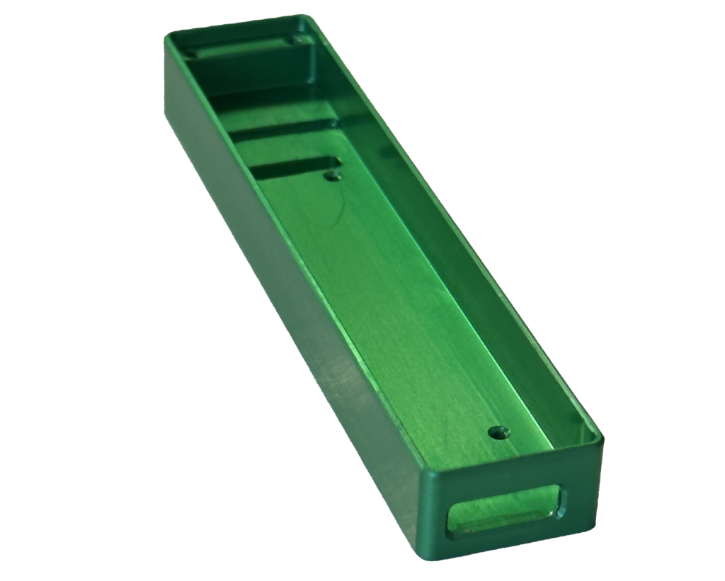Anodized alu part